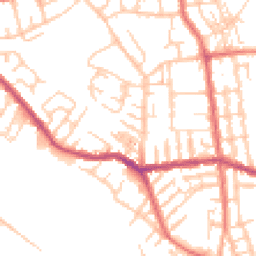 Daytime road noise heatmap for WN6 7AZ