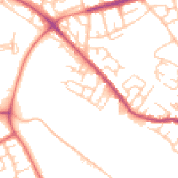 Daytime road noise heatmap for WN6 7FZ
