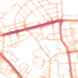 Daytime road noise heatmap for WN6 7RJ