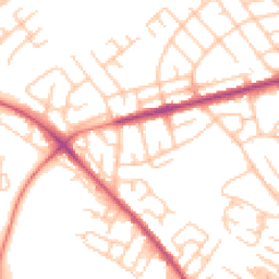 Daytime road noise heatmap for WN6 7SA