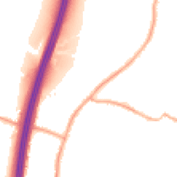 Night-time road noise heatmap for WN6 8BP