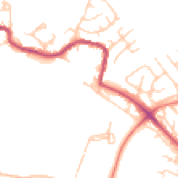 Daytime road noise heatmap for WN6 8FN