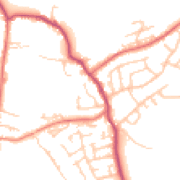 Daytime road noise heatmap for WN6 9DG