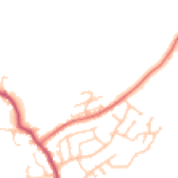 Daytime road noise heatmap for WN6 9LQ