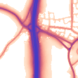 Daytime road noise heatmap for WN6 9RA