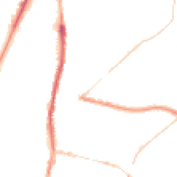 Night-time road noise heatmap for WN7 1EY