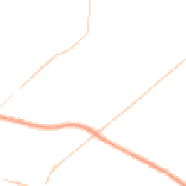 Night-time road noise heatmap for WN7 1JS