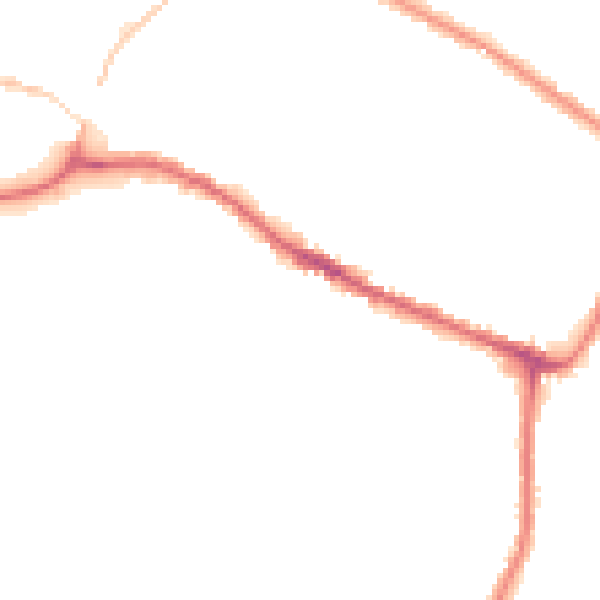 Night-time road noise heatmap for WN7 2DT