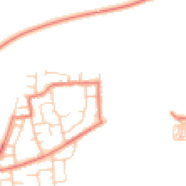 Daytime road noise heatmap for WN7 2YR