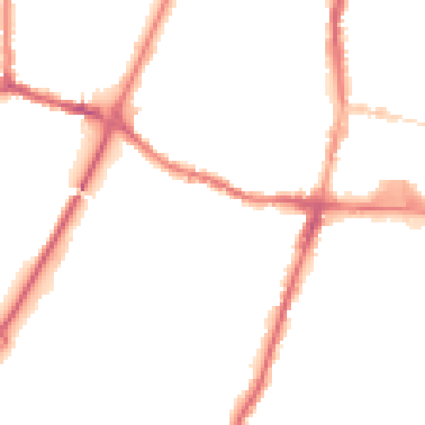 Night-time road noise heatmap for WN7 4DJ
