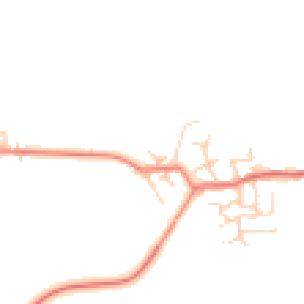 Daytime road noise heatmap for WN7 4GH