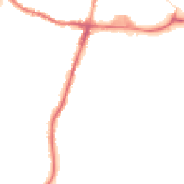 Night-time road noise heatmap for WN7 4HE