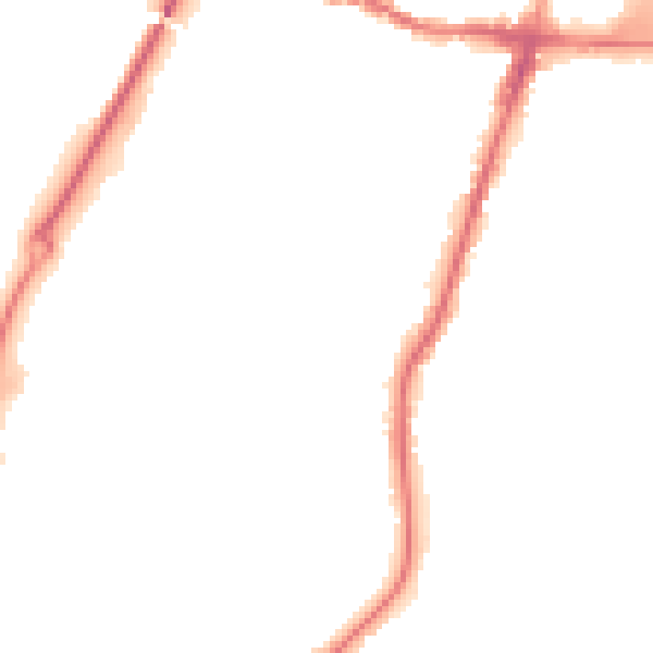 Night-time road noise heatmap for WN7 4JF