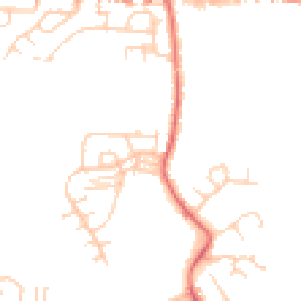 Daytime road noise heatmap for WN7 5NX