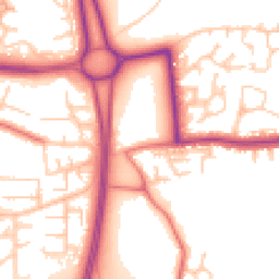 Daytime road noise heatmap for WN8 0AA