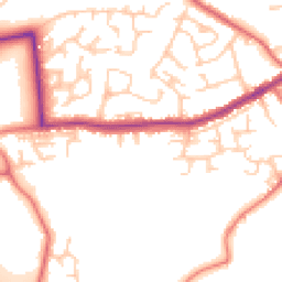 Daytime road noise heatmap for WN8 0AW