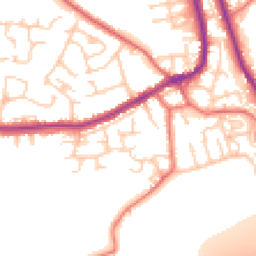 Daytime road noise heatmap for WN8 0BQ