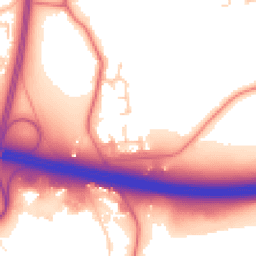Daytime road noise heatmap for WN8 0BY