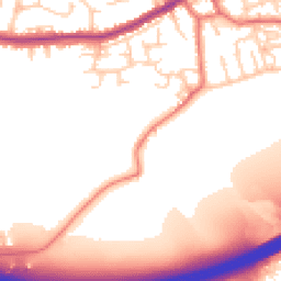 Daytime road noise heatmap for WN8 0DT