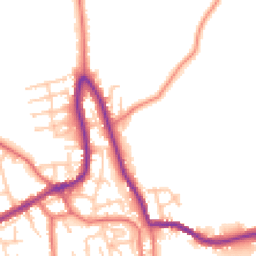 Daytime road noise heatmap for WN8 0LD