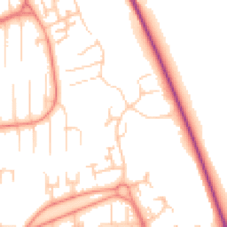 Daytime road noise heatmap for WN8 6RZ