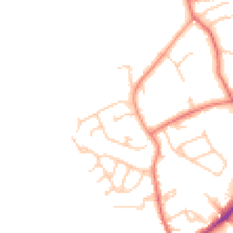 Daytime road noise heatmap for WN8 7DN