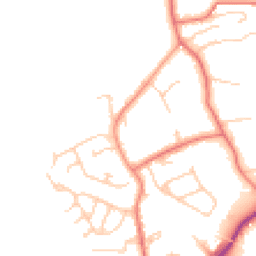 Daytime road noise heatmap for WN8 7DU