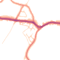 Daytime road noise heatmap for WN8 7LH