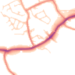 Daytime road noise heatmap for WN8 7NS