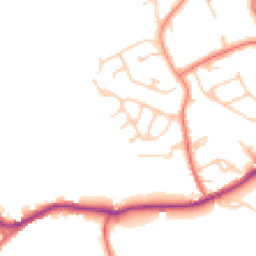 Daytime road noise heatmap for WN8 7PH