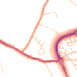 Daytime road noise heatmap for WN8 8BY