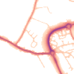 Daytime road noise heatmap for WN8 8DB