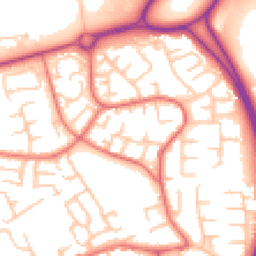 Daytime road noise heatmap for WN8 8QB