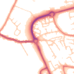 Daytime road noise heatmap for WN8 8TP