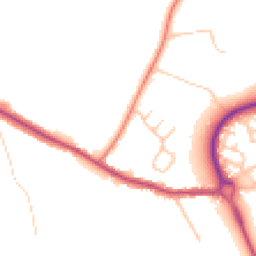 Daytime road noise heatmap for WN8 8UP