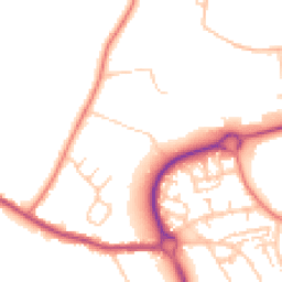 Daytime road noise heatmap for WN8 8UZ