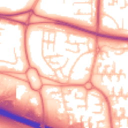 Daytime road noise heatmap for WN8 9JW