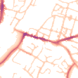 Daytime road noise heatmap for WR11 1AP