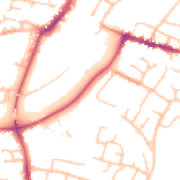 Daytime road noise heatmap for WR11 1BU