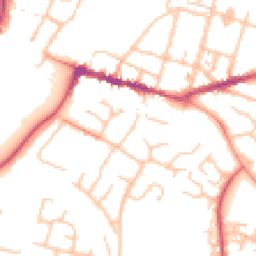 Daytime road noise heatmap for WR11 1DT