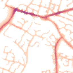 Daytime road noise heatmap for WR11 1EQ