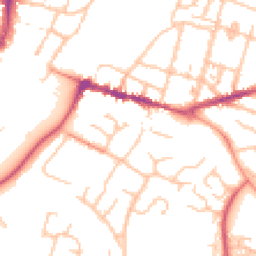 Daytime road noise heatmap for WR11 1GH
