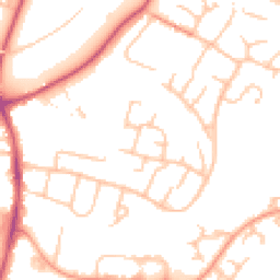 Daytime road noise heatmap for WR11 1HX