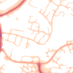 Daytime road noise heatmap for WR11 1JQ