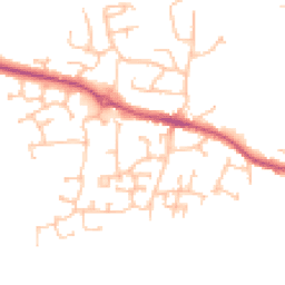 Daytime road noise heatmap for WR11 2AG