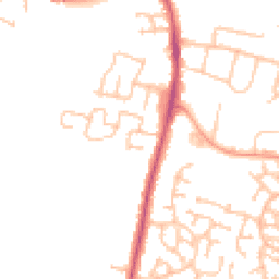 Daytime road noise heatmap for WR11 2AP