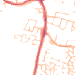 Daytime road noise heatmap for WR11 2AR