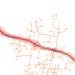 Daytime road noise heatmap for WR11 2QD