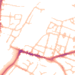 Daytime road noise heatmap for WR11 3AJ