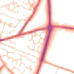 Daytime road noise heatmap for WR11 3EG